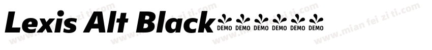 Lexis Alt Black字体转换